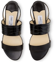 (W) 지미 추 세아 플랫 '크로커다일 가죽 블랙' SEIAFLATCRJ Shop (W) 지미 추 세아 플랫 '크로커다일 가죽 블랙' SEIAFLATCRJ