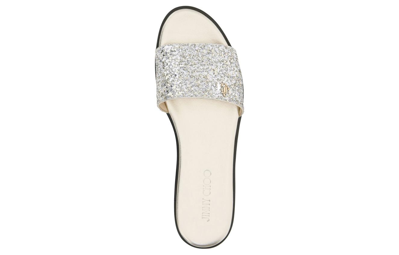 Lookbook (W) Jimmy Choo 拖鞋涼鞋 '銀色' MINEA-FLAT-CGF-CHAMPAGNE-35