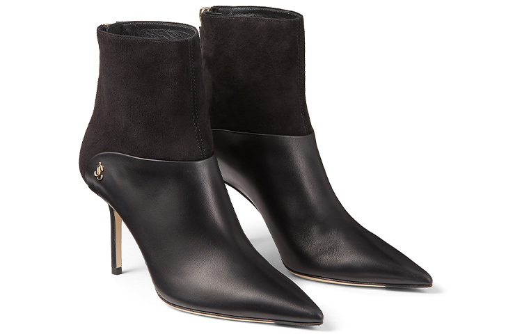 (W) Jimmy Choo Suede Ankle Boots with Crystal Trim 'Black' 圖 2