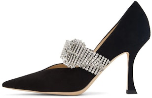 (Women) Jimmy Choo Suede High Heels 'Black' 212528F122028 (Women) Jimmy Choo Suede High Heels 'Black' 212528F122028
