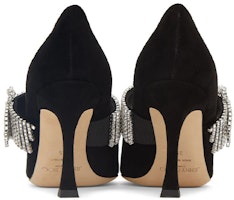 (W) Jimmy Choo High Heels Suede ''Hitam'' 212528F122028 Lookbook (W) Jimmy Choo High Heels Suede ''Hitam'' 212528F122028