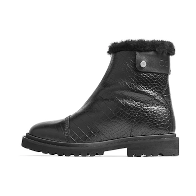 (W) Jimmy Choo Voyager II 'Crocodile Embossed'