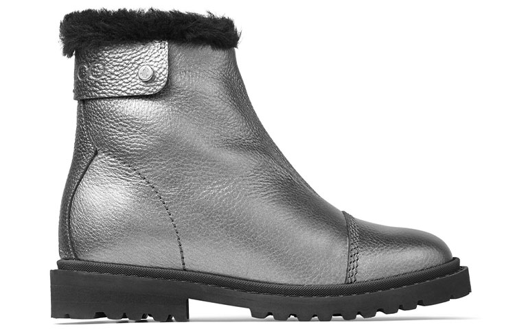 Order (W) 지미 추 보이저 II 스노우 부츠 '실버 블랙 그레이니 가죽' VOYAGERIIFCYG