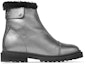 Order (Women) Jimmy Choo Voyager II Snow Boots 'Silver Black Grainy Leather' VOYAGERIIFCYG