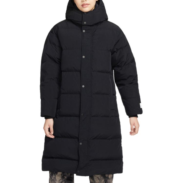 (Women) Jordan  Black Hooded Oversized Down Jacket DQ9752-010