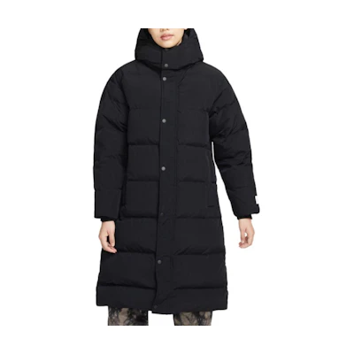 (Women) Jordan Black Hooded Oversized Down Jacket DQ9752-010