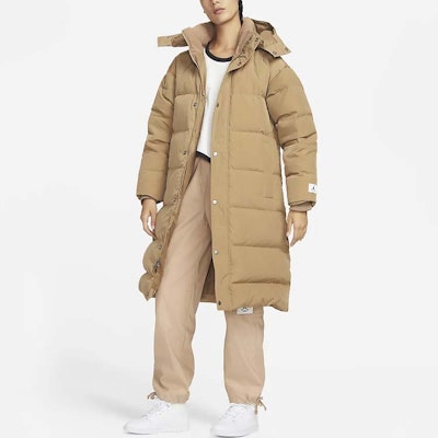 (W) 조던 로고 지퍼 롱슬리브 퍼퍼 재킷 다크 드리프트우드 브라운. DQ9752-258 Shop (W) 조던 로고 지퍼 롱슬리브 퍼퍼 재킷 다크 드리프트우드 브라운. DQ9752-258