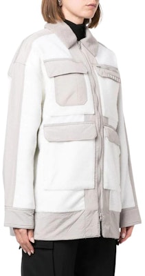 (Women) Jordan Two-Tone Logo Utility Jacket with Zipper, Pockets, White DJ2722-121 Lookbook (Women) Jordan Two-Tone Logo Utility Jacket with Zipper, Pockets, White DJ2722-121