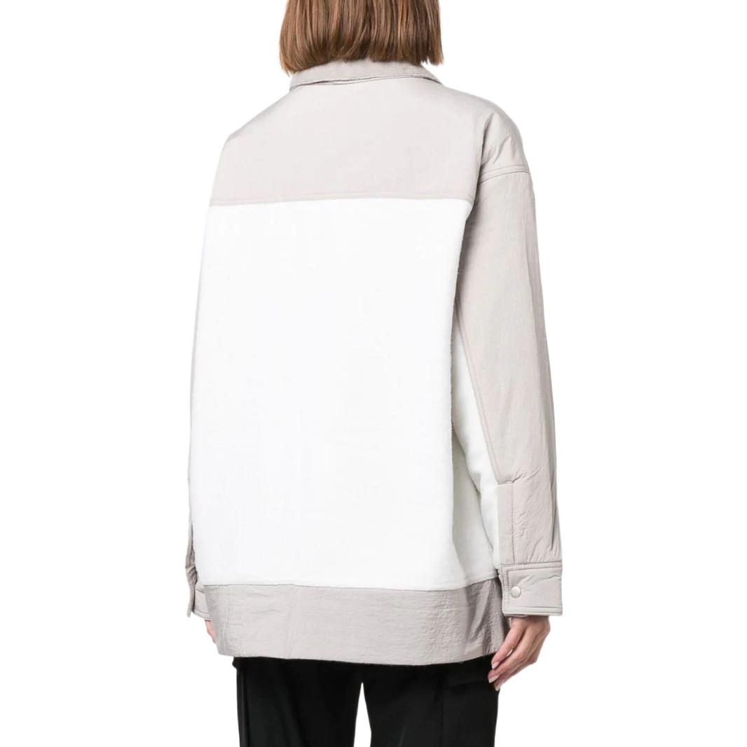 Shop (Women) Jordan  Two-Tone Logo Utility Jacket with Zipper, Pockets, White DJ2722-121