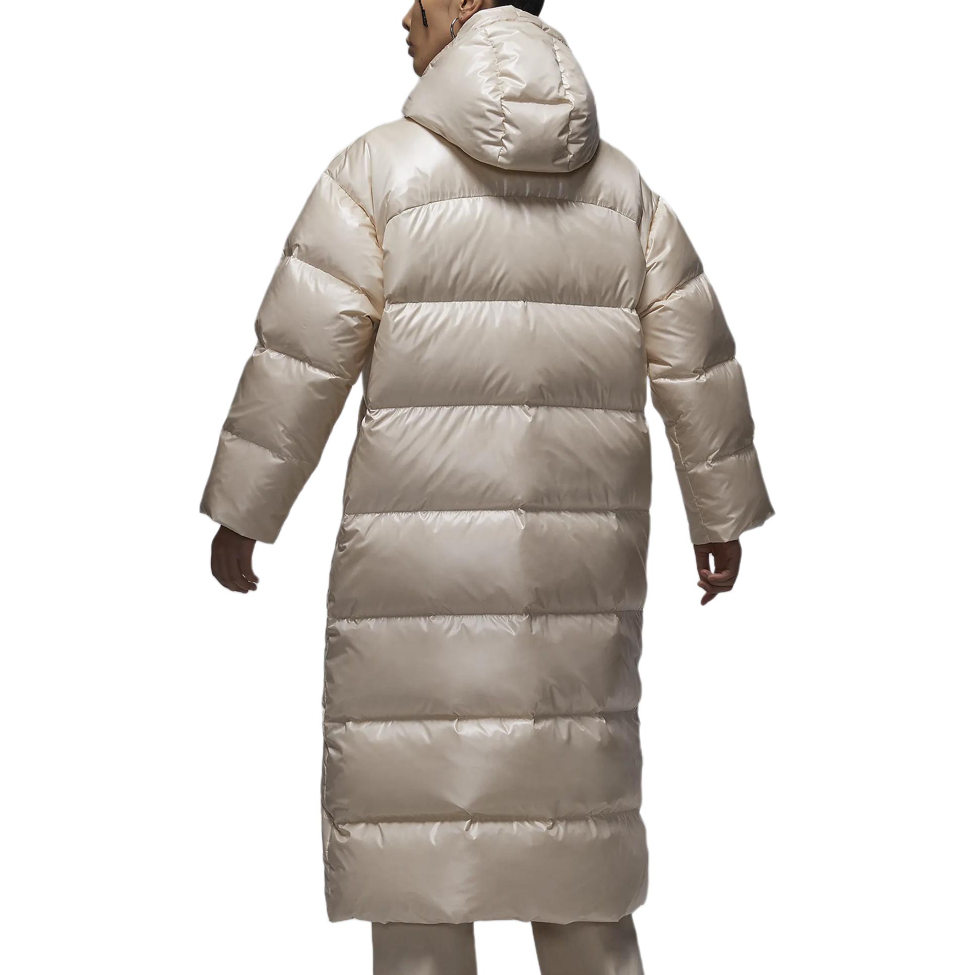 Lookbook (Women) Jordan  Windproof Waterproof Hooded Down Jacket Light Brown Colorway FV7144-203