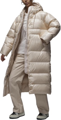 (Women) Jordan Windproof Waterproof Hooded Down Jacket Light Brown Colorway FV7144-203 Shop (Women) Jordan Windproof Waterproof Hooded Down Jacket Light Brown Colorway FV7144-203