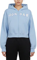 (Women) Jordan Air Casual Zip-Up Long-Sleeve Sweatshirt IO1075-422 (Women) Jordan Air Casual Zip-Up Long-Sleeve Sweatshirt IO1075-422