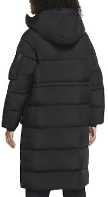 (W) 乔丹黑色长款连帽羽绒冬季外套 CV2484-010 Lookbook (W) 乔丹黑色长款连帽羽绒冬季外套 CV2484-010