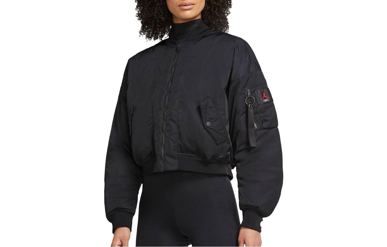 (Women) Jordan Black Minimalist Full-Zip Bomber Jacket CW6449-010