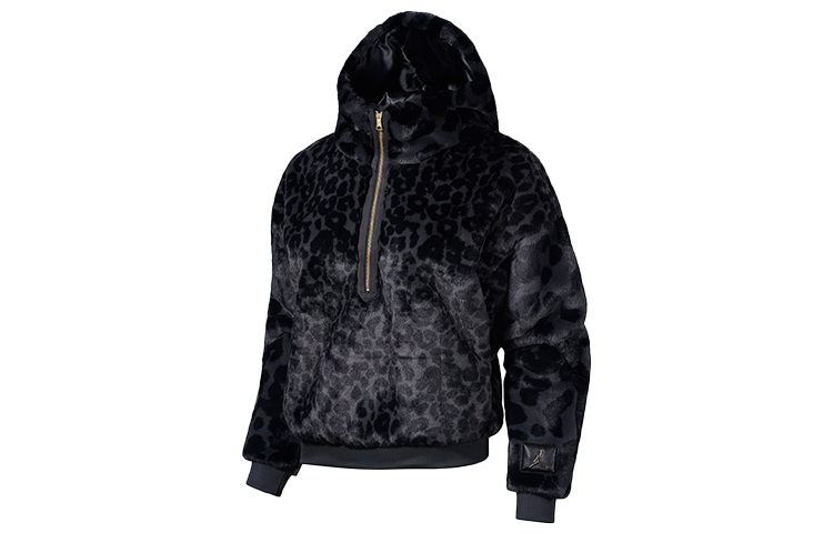 Order (W) Jordan Kasual Half-Zip Sweatshirt Kelabu Gelap Smoke CW6482-070