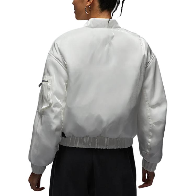 Lookbook (W) 乔丹春节蛇年宽松飞行夹克 米白色. HQ6064-133