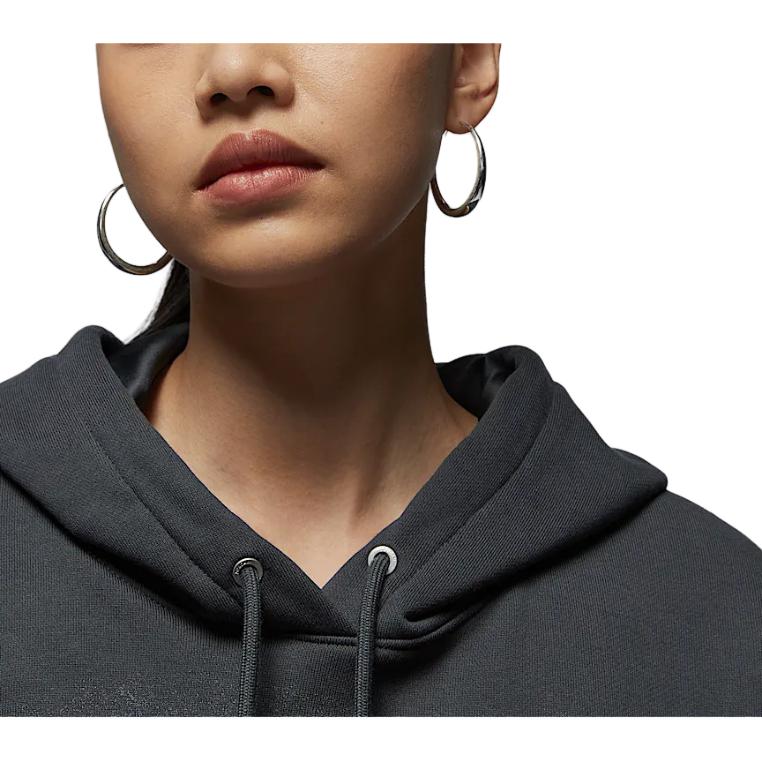 (Women) Jordan Cropped Hoodie Long Sleeve Black HJ0146-045 圖 5