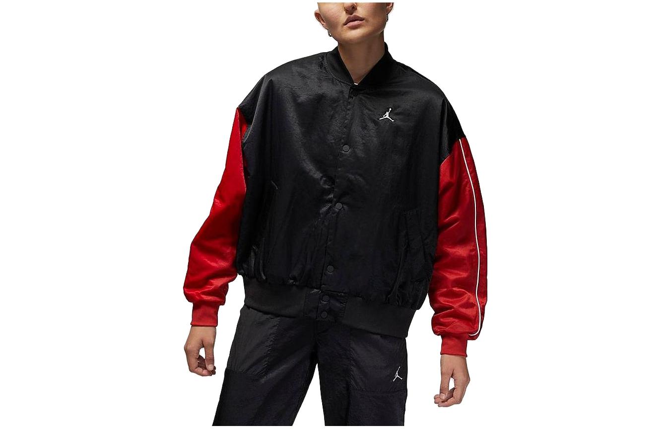 (Women) Jordan Flight  Embroidered Logo Colorblock Jacket Black. DV1414-010 圖 2