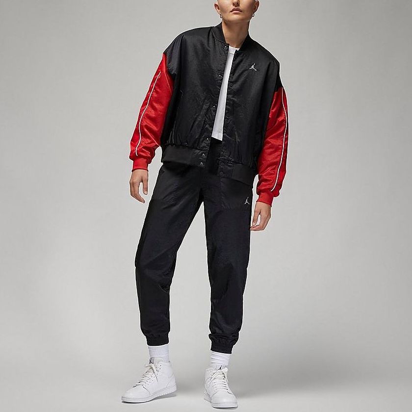 (Women) Jordan Flight  Embroidered Logo Colorblock Jacket Black. DV1414-010 圖 4