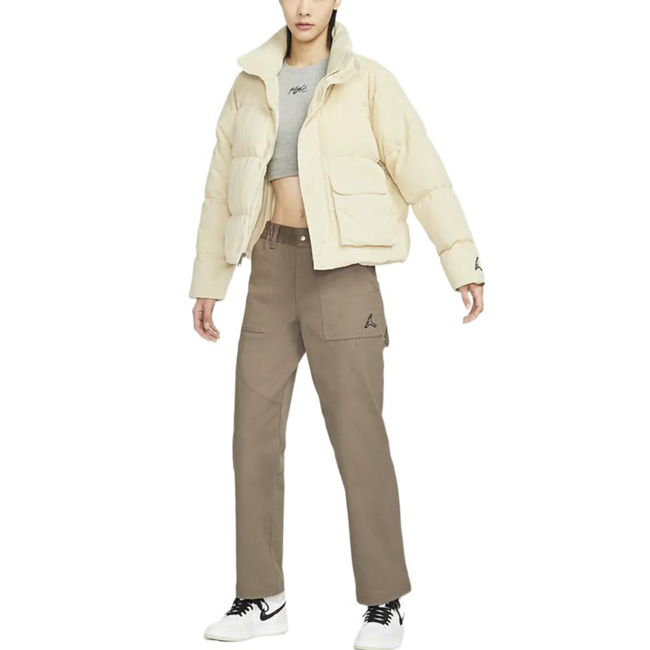 Shop (W) 乔丹刺绣标志防水羽绒外套 女款 浅黄色 DR0547-234