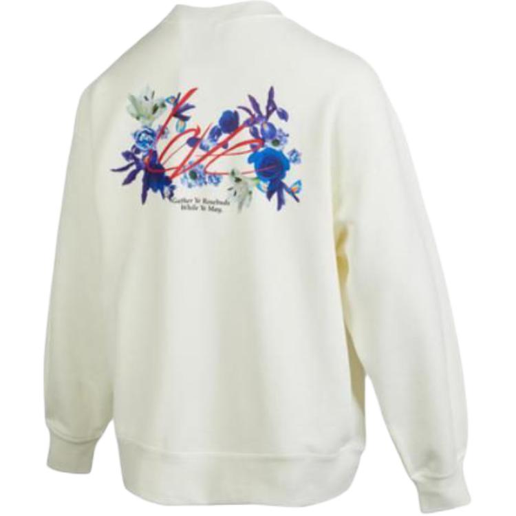 (Women) Jordan Flight Embroidered Sweatshirt Retro Floral Design Sail White FD4803-133