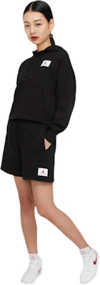 (W) ジョーダン フライト フリース プルオーバー フーディ ショーツ ブラック DB9067-010 Shop (W) ジョーダン フライト フリース プルオーバー フーディ ショーツ ブラック DB9067-010