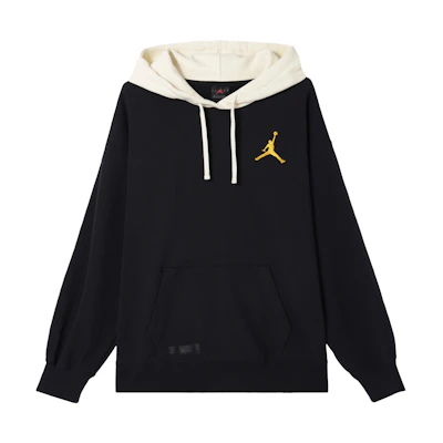 (Women) Jordan Flight Logo Graphic Pullover Hoodie Black FB7657-010