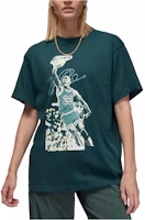 (Women) Jordan Graphic Print Dri-FIT Oversized Tee Deep Spruce Green FB4613-336