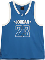 (Women) Jordan Loose Breathable Tank Top Industrial Blue/Sail/Sail FN6688-457 (Women) Jordan Loose Breathable Tank Top Industrial Blue/Sail/Sail FN6688-457