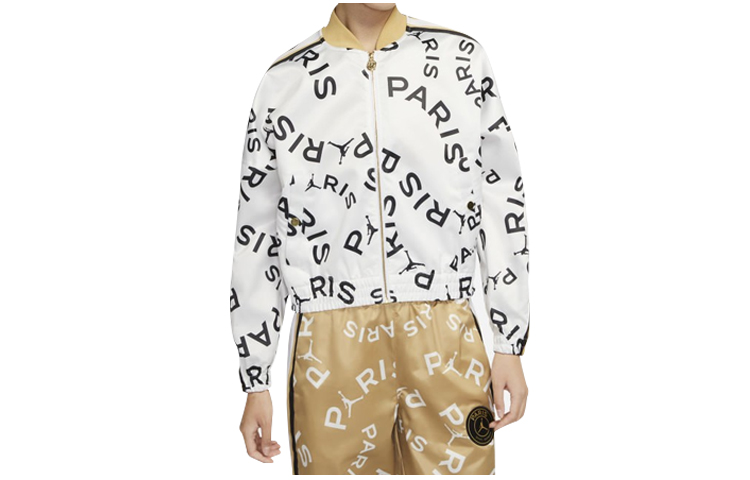 (Women) Jordan PSG White Sports Jacket CU5320-100