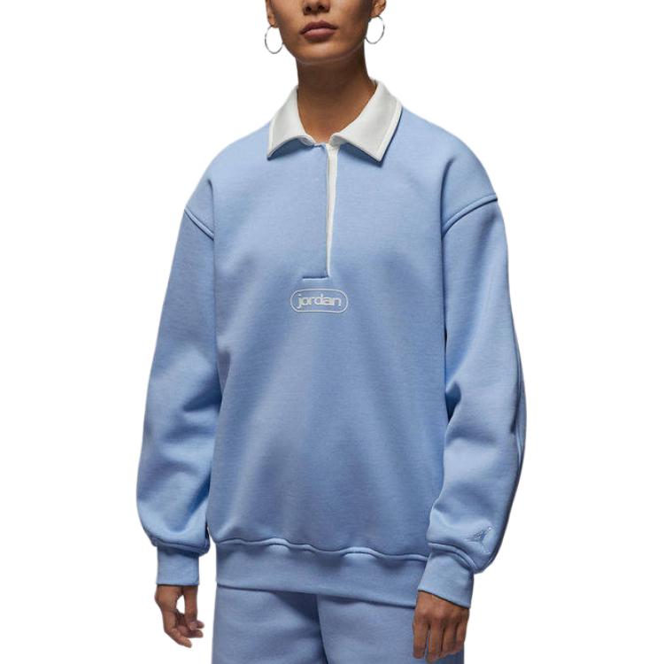 (Women) Jordan Polo Knit Pullover Long-Sleeve Sweatshirt IF0997-422