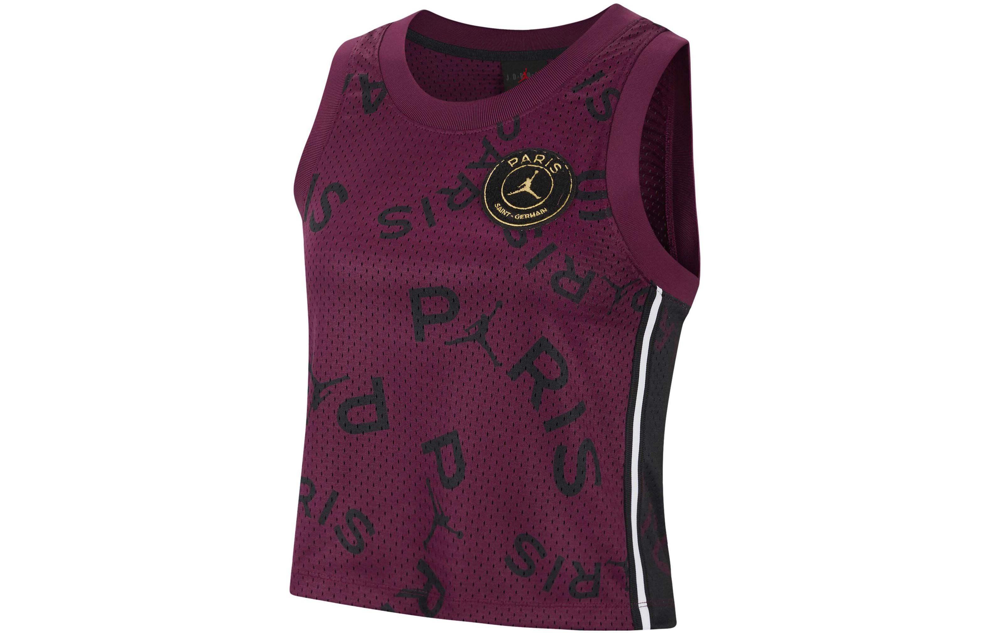 (Women) Jordan Purple Mesh Graphic Print Sleeveless Sports Top CU5708-610