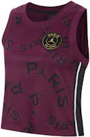 (Women) Jordan Purple Mesh Graphic Print Sleeveless Sports Top CU5708-610 (Women) Jordan Purple Mesh Graphic Print Sleeveless Sports Top CU5708-610