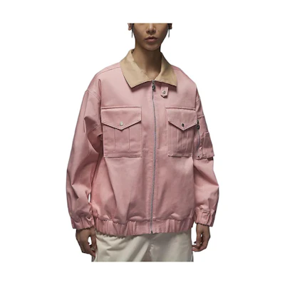 (Women) Jordan Renegade Jacket Glossy Pink Full-Zip Casual Long Sleeve Outerwear FN5675-607