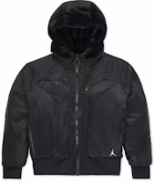 (Women) Jordan Reversible Hooded Bomber Jacket Black Asia Edition CQ6658-010 (Women) Jordan Reversible Hooded Bomber Jacket Black Asia Edition CQ6658-010