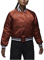 (Women) Jordan Solid Color Button-Up Casual Jacket Womens Grey/Pink FB5154-209 (Women) Jordan Solid Color Button-Up Casual Jacket Womens Grey/Pink FB5154-209