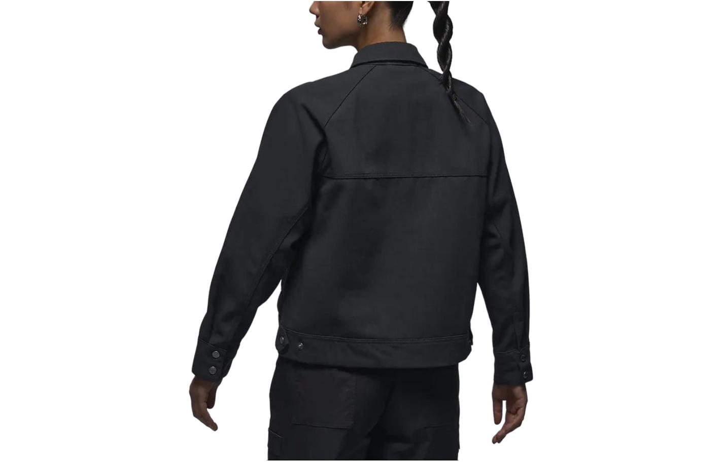 (Women) Jordan Solid Color Casual Long-Sleeve Utility Jacket - Black FN5351-045 圖 3