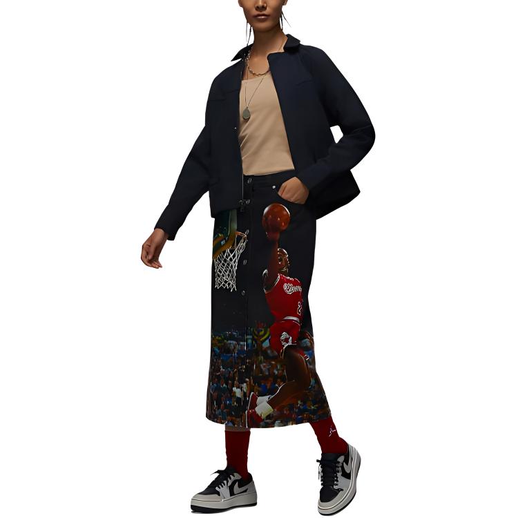 (Women) Jordan Solid Color Loose Fit Zip-Up Jacket Black FN5351-010 圖 4