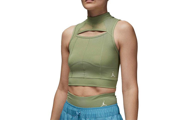 (Women) Jordan Solid Color Quick-Dry Sports Tank Top Green DZ3235-386