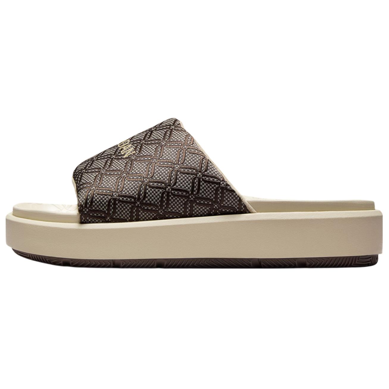 (Women) Jordan Sophia Slide Brown Fashionable Comfortable Anti-Slip Sandals HQ8070-200