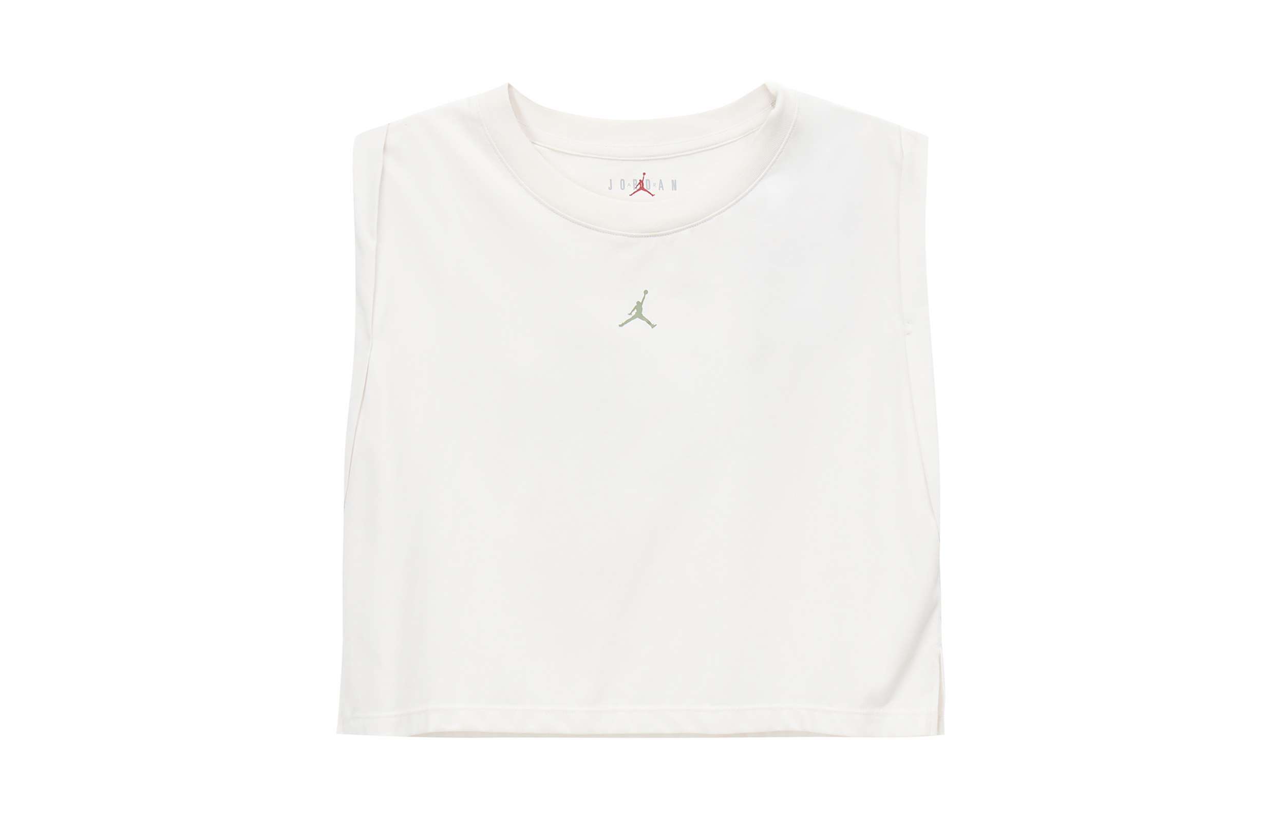 (Women) Jordan Sport Essentials Phantom Grey White Crewneck Tank Top DQ4395-030