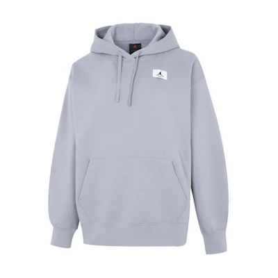 (Women) Jordan W J Flight Fleece Pullover Hoodie Grey - Logo Sportswear Long Sleeve DQ4604-011