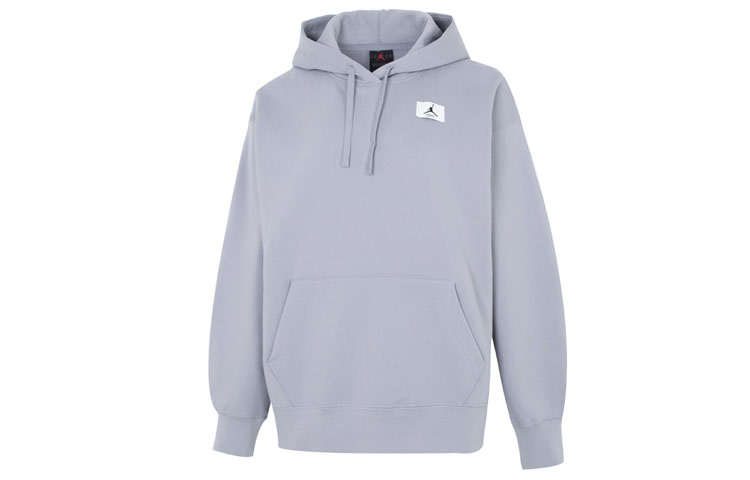 Order (Women) Jordan W J Flight Fleece Pullover Hoodie Grey - Logo Sportswear Long Sleeve DQ4604-011