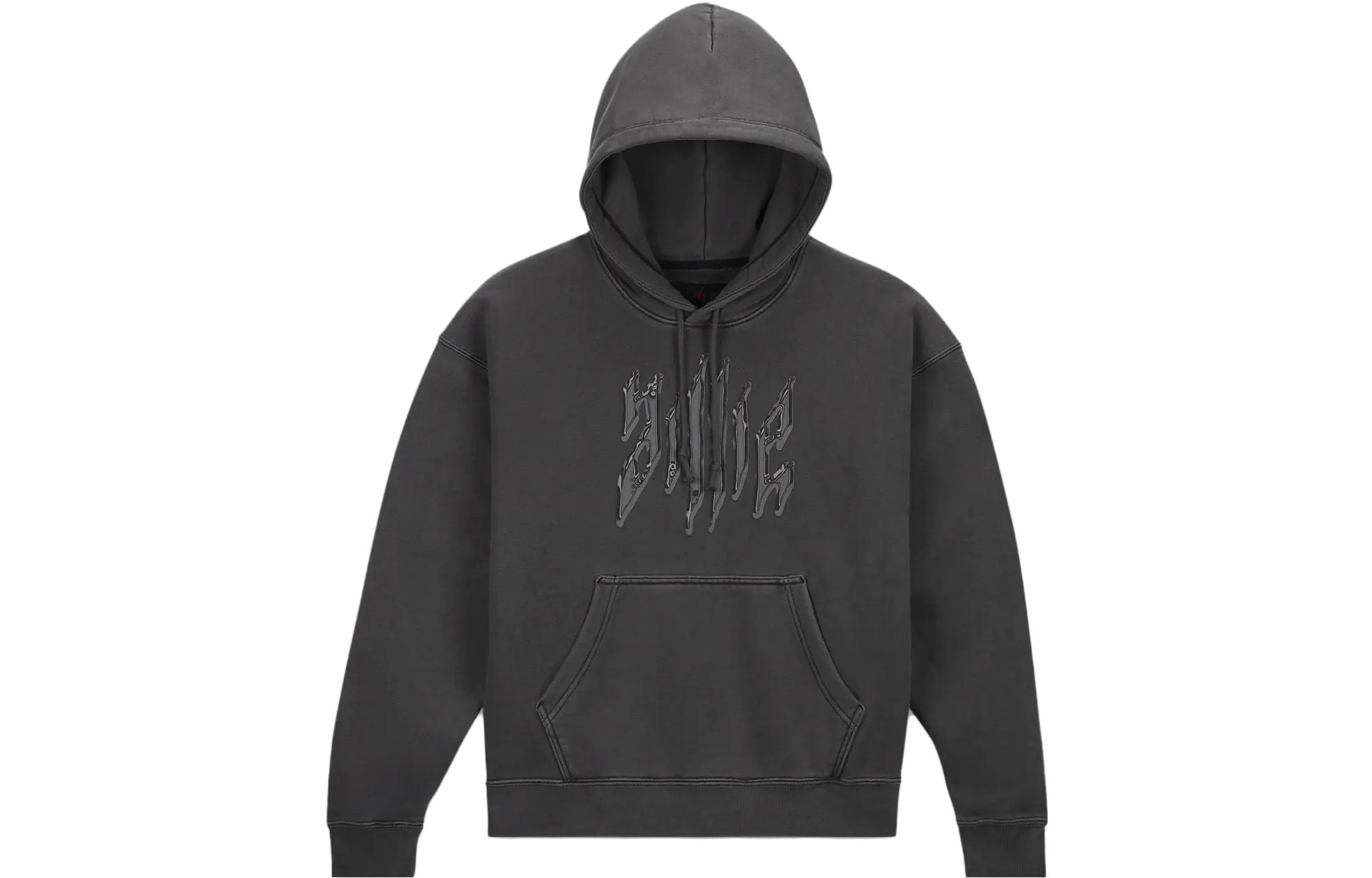 (Women) Jordan Billie Eilish Hoodie SS23 Vintage Logo Print Black Asia Edition DV7358-010 圖 2