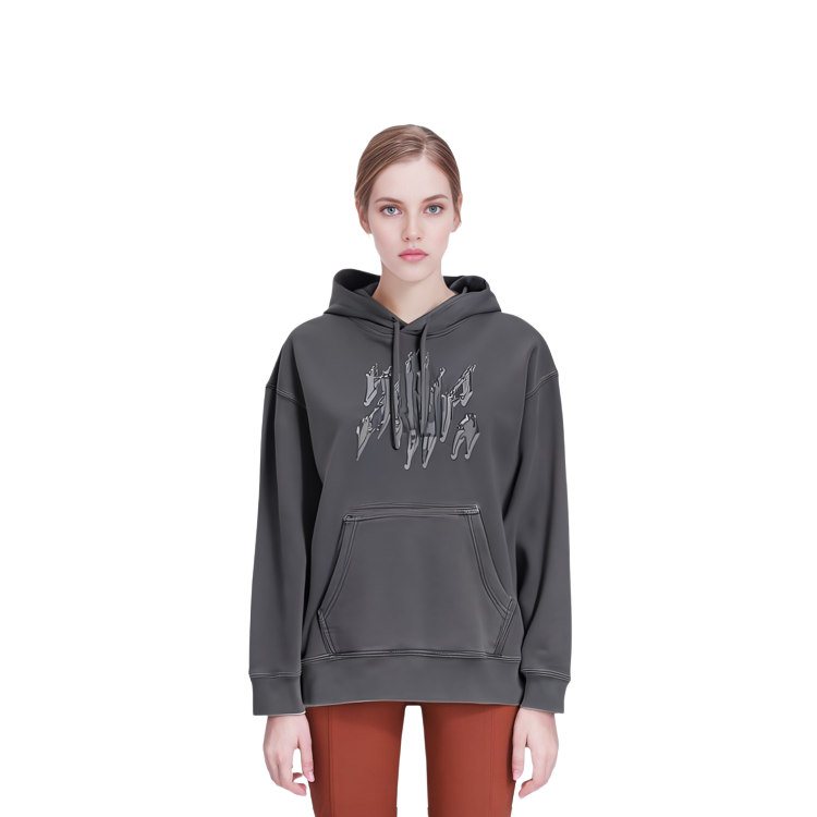 (Women) Jordan Billie Eilish Hoodie SS23 Vintage Logo Print Black Asia Edition DV7358-010 圖 4