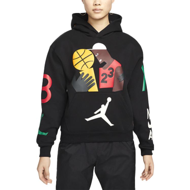 (Women) Jordan Nina Chanel Abstract Print Black Hoodie Fall Collection DO4159-010 圖 4