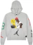 Buy (W) 乔丹 x Nina FW22 抽象图案印花短款连帽衫 灰色 DO4159-063