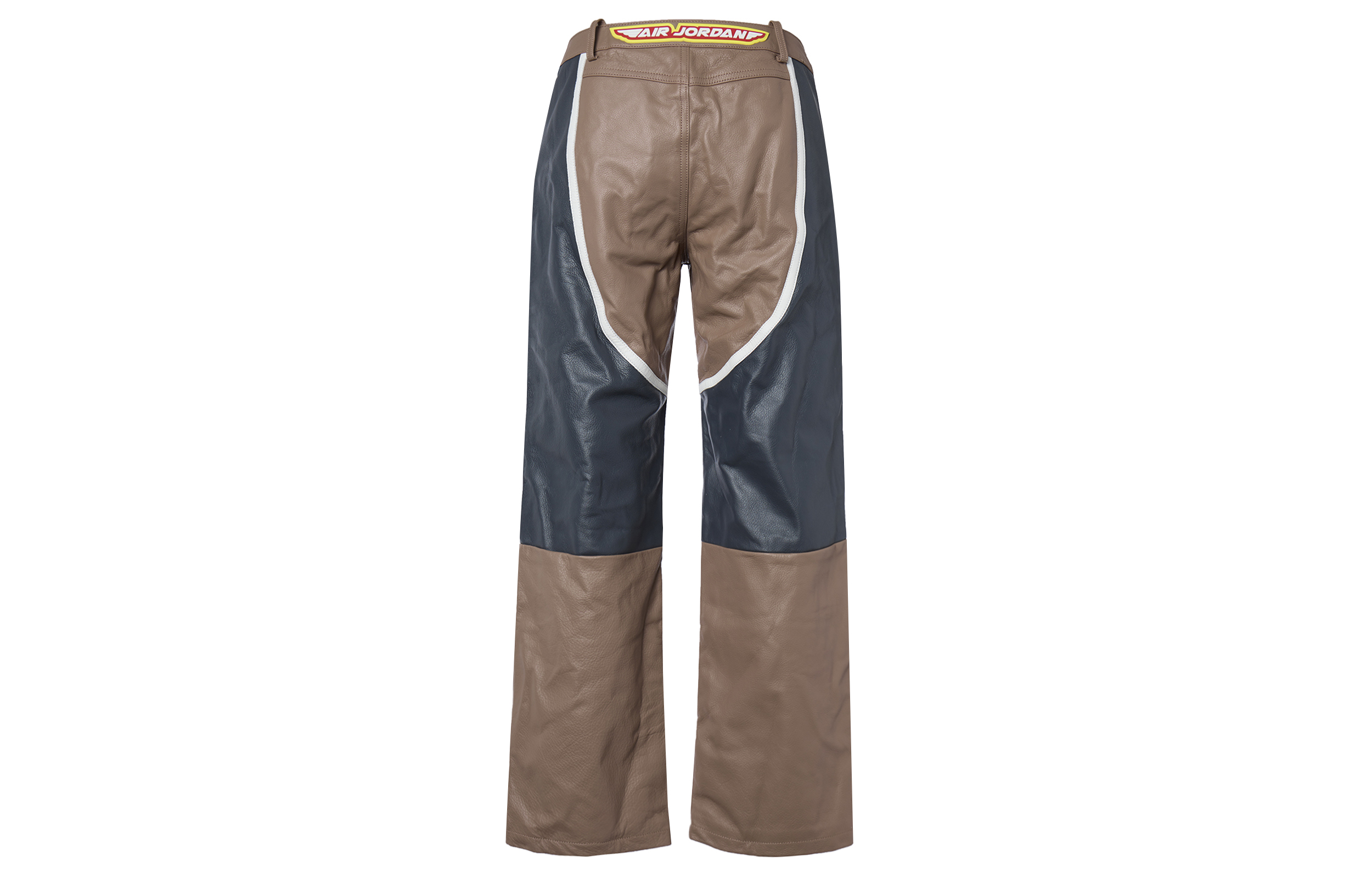 Lookbook (W) Jordan x Travis Scott Seluar Trek Tampal Coklat Vintage dengan Zip Bahagian Bawah. DX8602-256