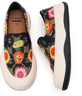 (W) Joy&Mario 'Kasut Loafers Platform Cetak Hitam Ceria' 3H7639W Shop (W) Joy&Mario 'Kasut Loafers Platform Cetak Hitam Ceria' 3H7639W