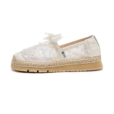 (W) Joy&Mario 'Diamond Grid Sequin Lace Mesh'